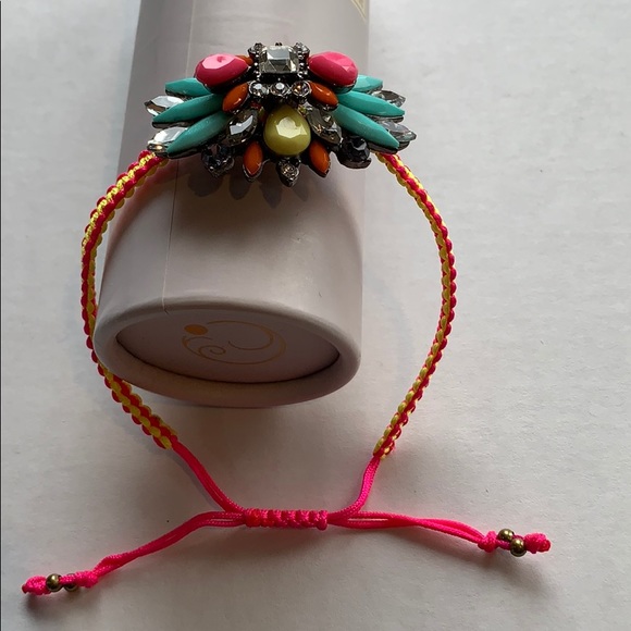 Multi-Gemstone & Rhinestone Bracelet - Picture 3 of 7